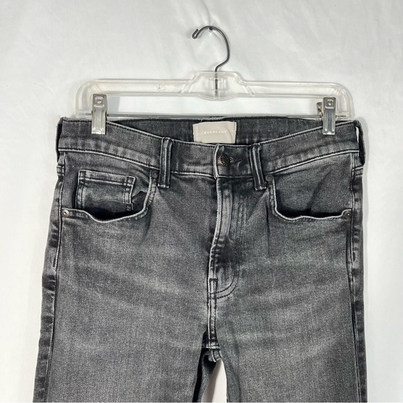 Everlane Men's Washed Black/Gray Athletic Slim Jean 30x30 Distressed Denim - Picture 2 of 7